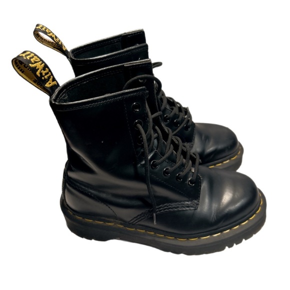 Dr. Martens 1460 Bex Black Smooth Leather Combat Boots | Size 5 - Picture 3 of 7